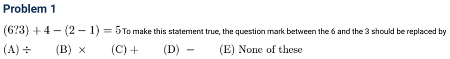1999 Problem 1
