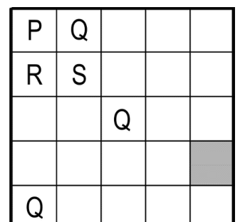 Figure for Math Kangaroo 2009 Problem 18