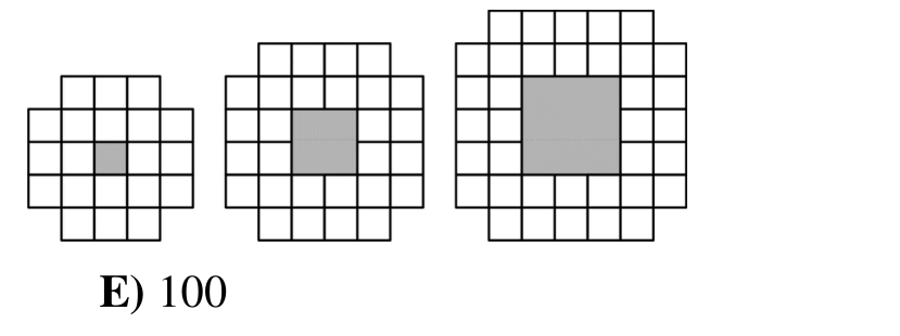 Figure for Math Kangaroo 2009 Problem 20
