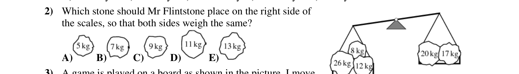 Figure for Math Kangaroo 2011 Problem 2