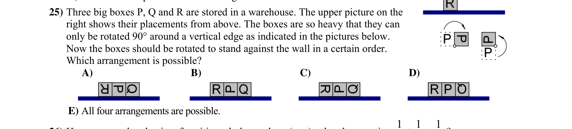 Figure for Math Kangaroo 2011 Problem 25