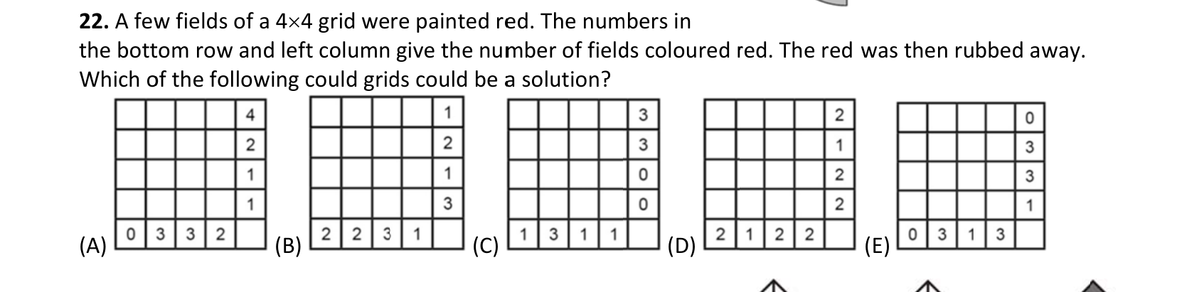 Figure for Math Kangaroo 2012 Problem 22