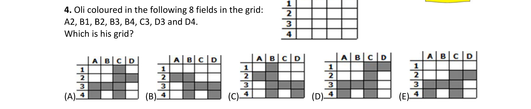 Figure for Math Kangaroo 2012 Problem 4