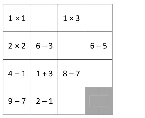 Figure for Math Kangaroo 2012 Problem 17