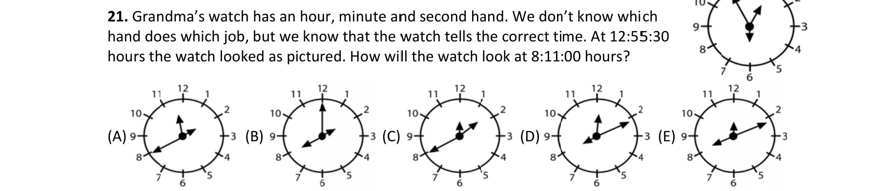 Figure for Math Kangaroo 2012 Problem 21