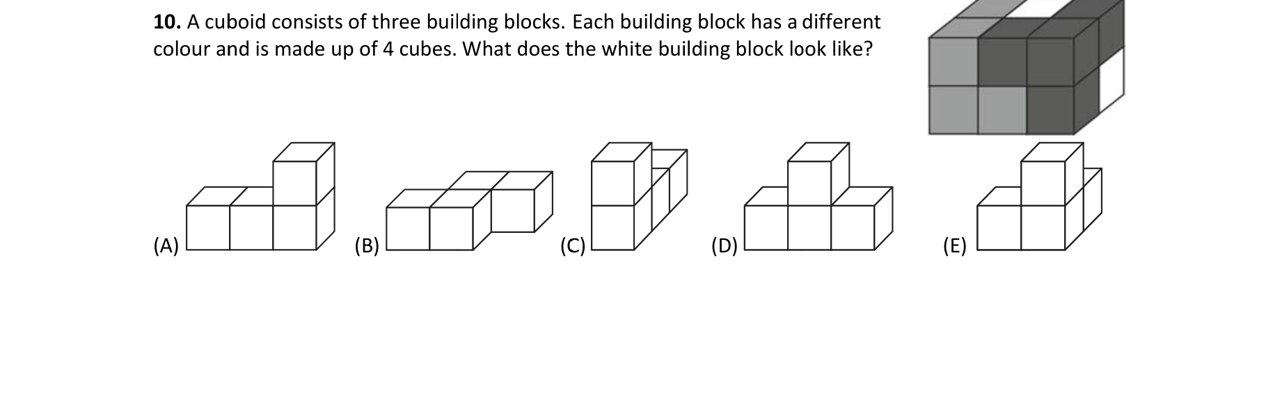 Figure for Math Kangaroo 2012 Problem 10