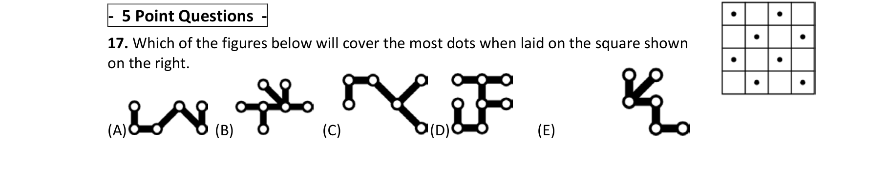 Figure for Math Kangaroo 2013 Problem 17