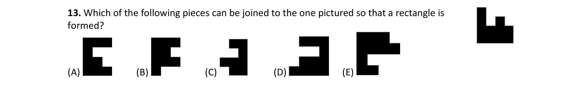 Figure for Math Kangaroo 2013 Problem 13