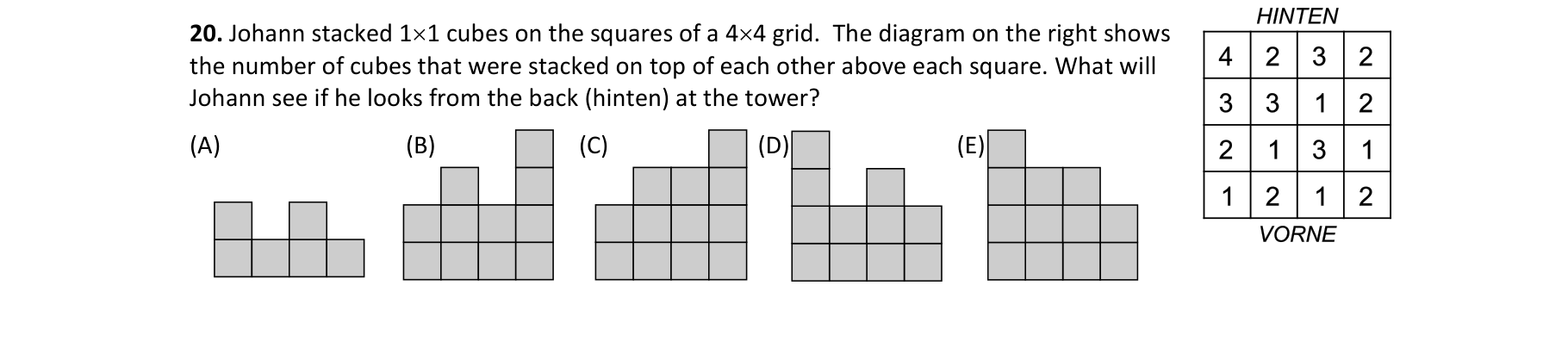 Figure for Math Kangaroo 2013 Problem 20