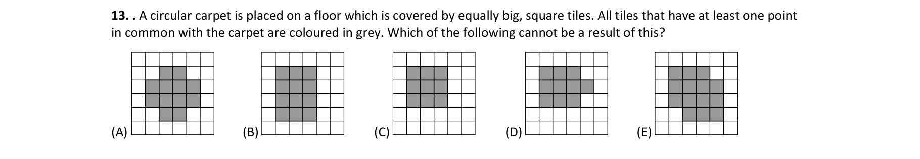 Figure for Math Kangaroo 2013 Problem 13