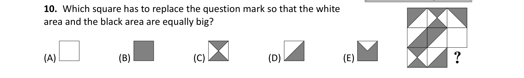 Figure for Math Kangaroo 2014 Problem 10