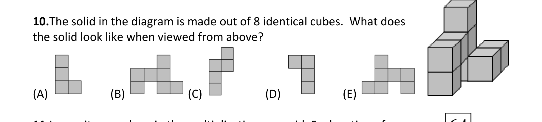 Figure for Math Kangaroo 2014 Problem 10
