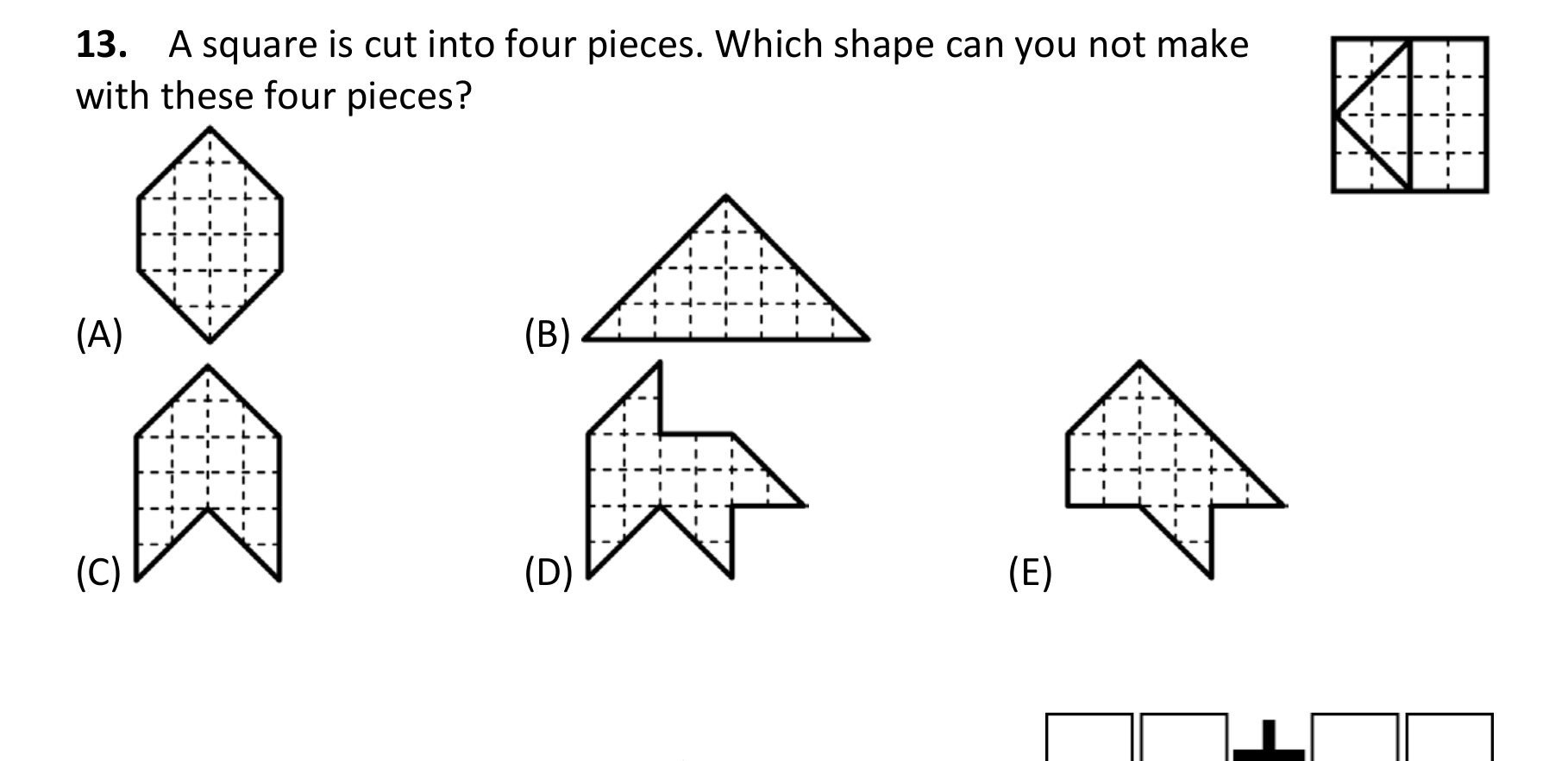 Figure for Math Kangaroo 2014 Problem 13
