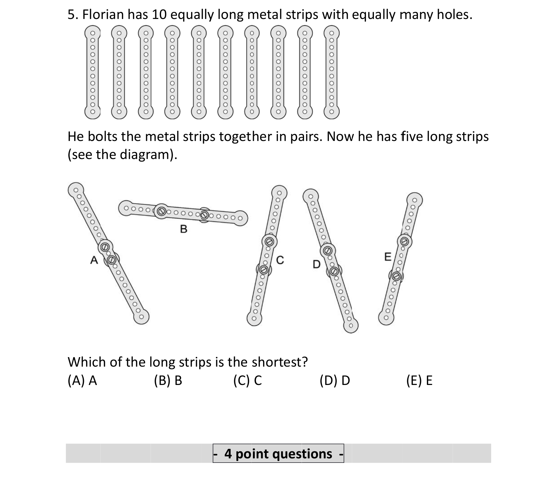 Figure for Math Kangaroo 2015 Problem 5