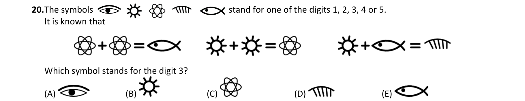 Figure for Math Kangaroo 2018 Problem 20