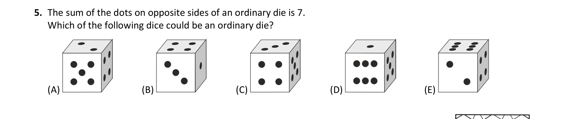 Figure for Math Kangaroo 2019 Problem 5