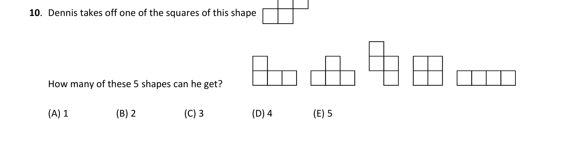 Figure for Math Kangaroo 2019 Problem 10