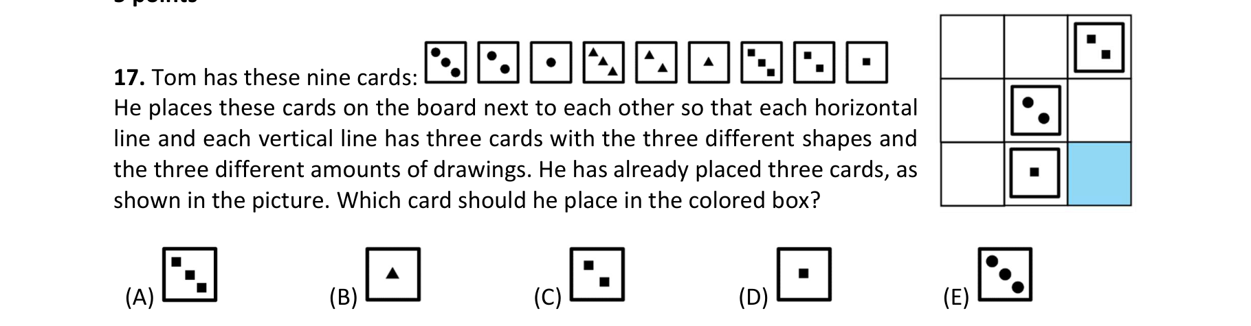 Figure for Math Kangaroo 2020 Problem 17