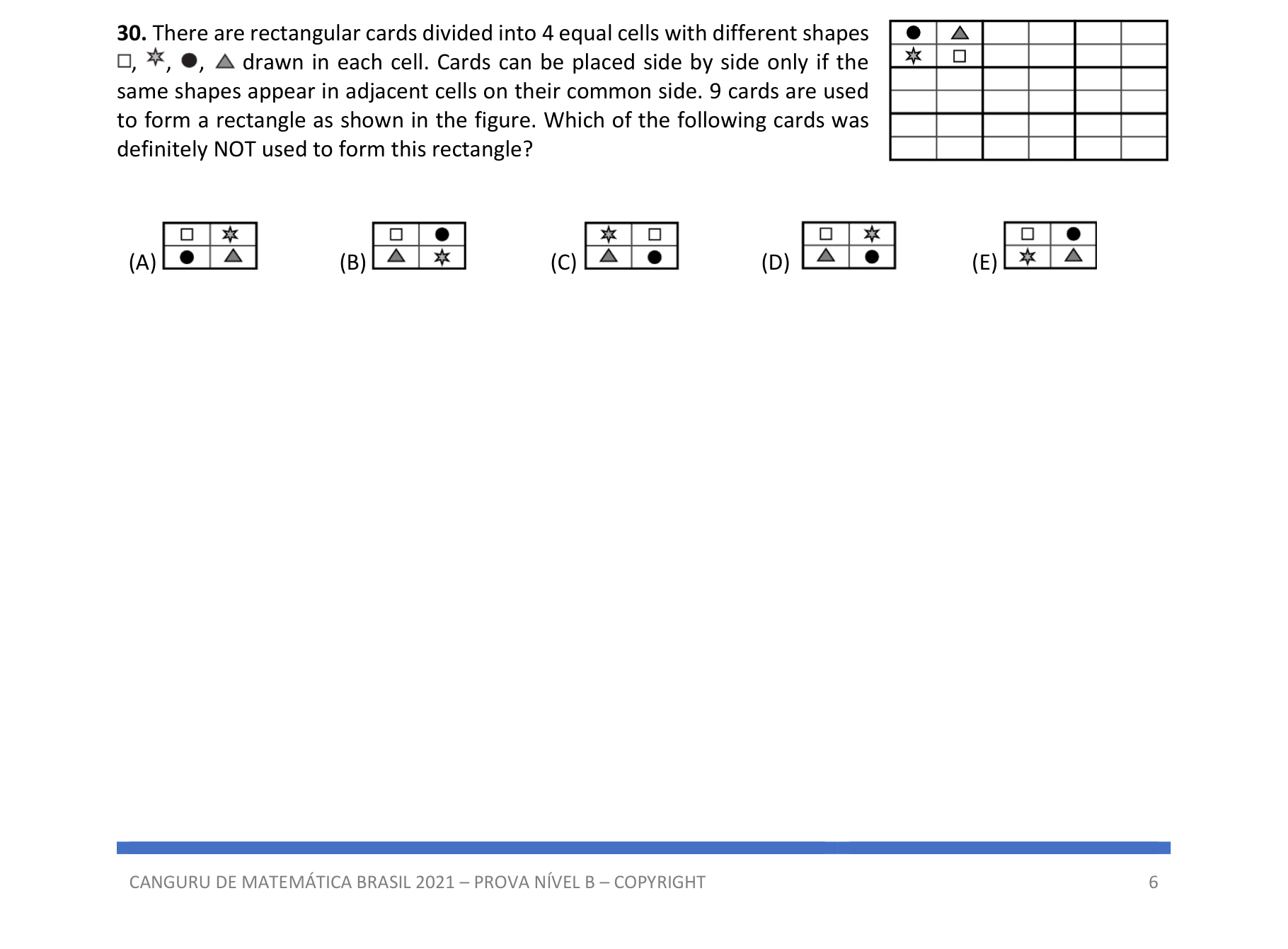 Figure for Math Kangaroo 2021 Problem 30