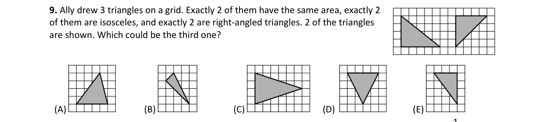 Figure for Math Kangaroo 2021 Problem 9