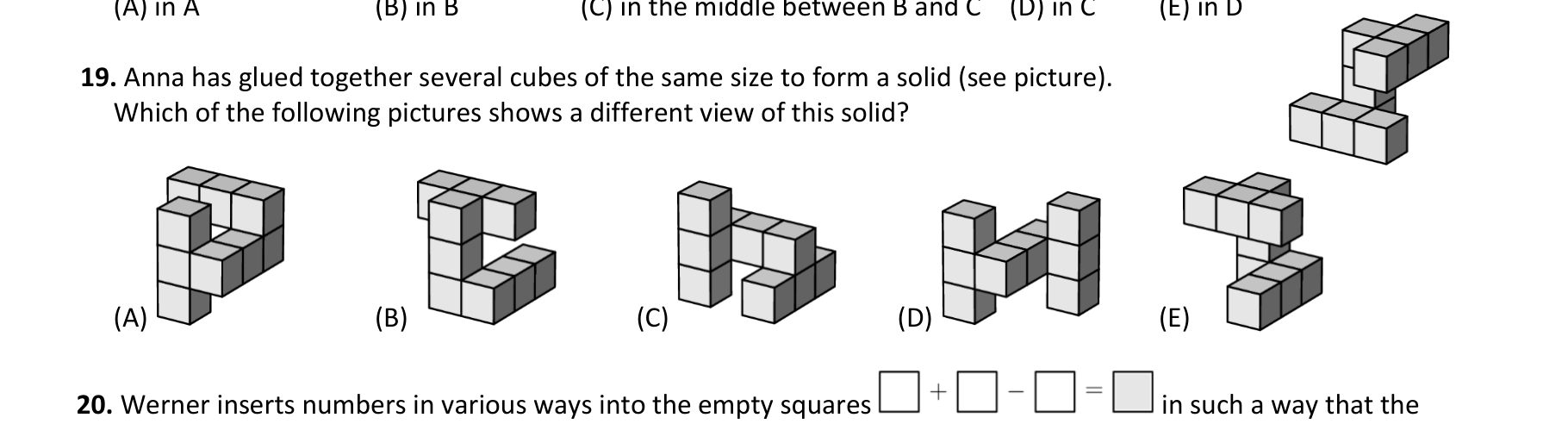 Figure for Math Kangaroo 2022 Problem 19