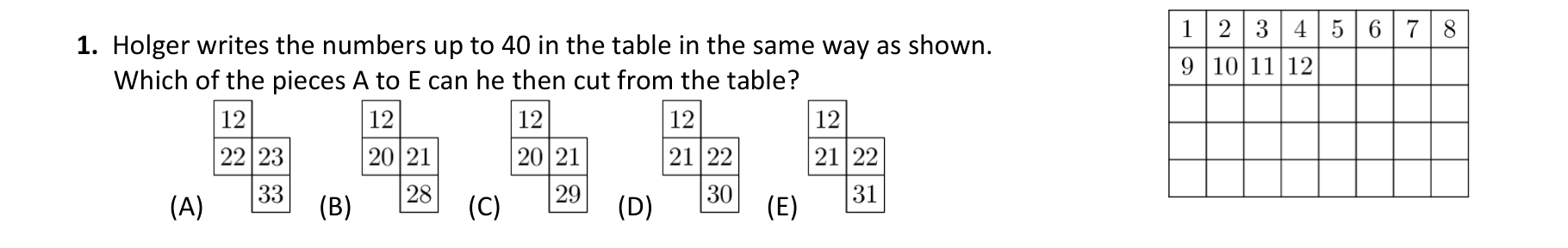 Figure for Math Kangaroo 2023 Problem 1