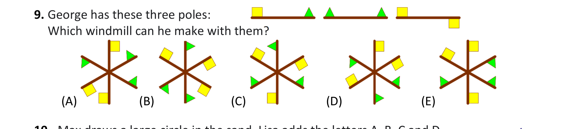 Figure for Math Kangaroo 2025 Problem 9