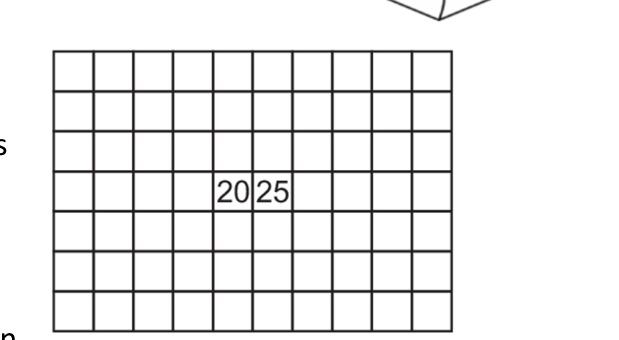 Figure for Math Kangaroo 2025 Problem 29